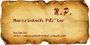 Marczinkech Péter névjegykártya